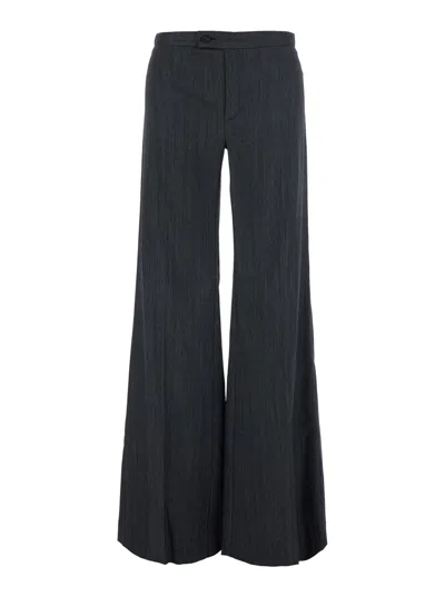 Merci High-waist Trousers In Gray