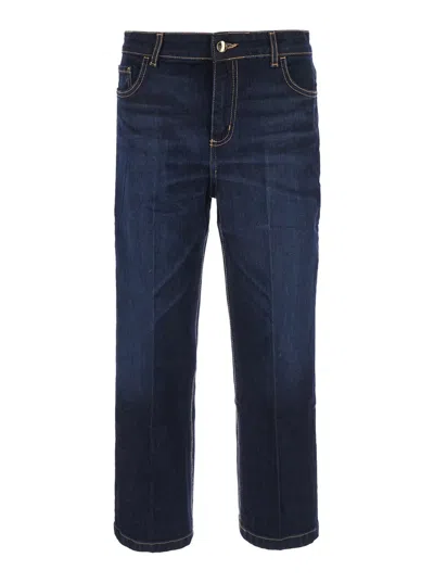 Merci High-waisted Denim Jeans In Blue
