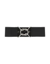 Merci Italia Woman Belt Black Size Onesize Textile Fibers