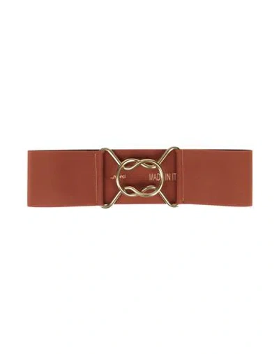 Merci Italia Woman Belt Brown Size Onesize Textile Fibers