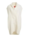 Merci Italia Woman Cardigan Ivory Size L Acrylic, Mohair Wool, Wool, Polyamide