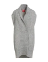 Merci Italia Woman Cardigan Light Grey Size S Acrylic, Mohair Wool, Wool, Polyamide