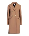 Merci Italia Woman Coat Camel Size 8 Polyester, Wool