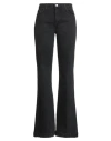 Merci Italia Woman Jeans Black Size 27 Cotton, Elastane