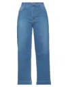 Merci .., Woman Denim Pants Blue Size 31 Cotton, Elastane In Blue
