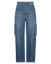 Merci Italia Woman Jeans Blue Size 32 Cotton In Blue