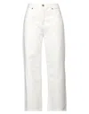 Merci Italia Woman Jeans White Size 29 Cotton In White