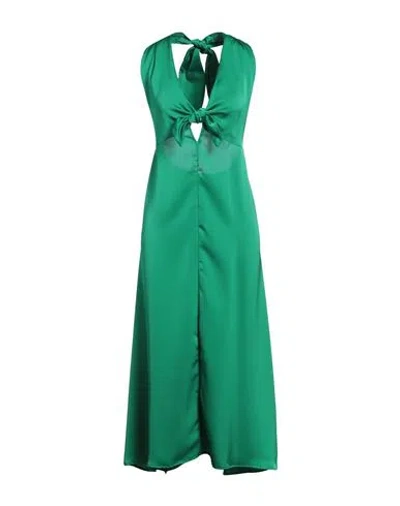 Merci Italia Woman Maxi Dress Green Size S Polyester