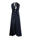 Merci Italia Woman Maxi Dress Navy Size M Polyester In Black