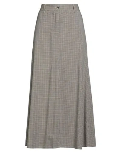 Merci Italia Woman Maxi Skirt Beige Size 8 Polyester, Viscose, Elastane