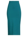 Merci Italia Woman Midi Skirt Deep Teal Size M Viscose, Nylon, Elastane In Green