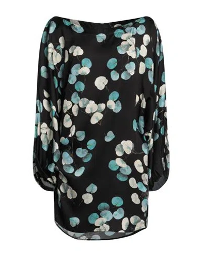 Merci Italia Woman Mini Dress Black Size 6 Viscose
