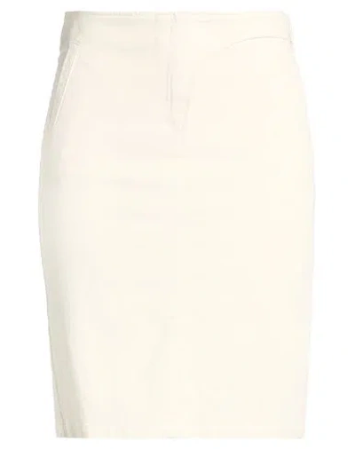 Merci Italia Woman Mini Skirt Ivory Size 8 Polyester, Elastane In Neutral