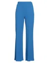 Merci Italia Woman Pants Blue Size M Polyester, Viscose, Elastane