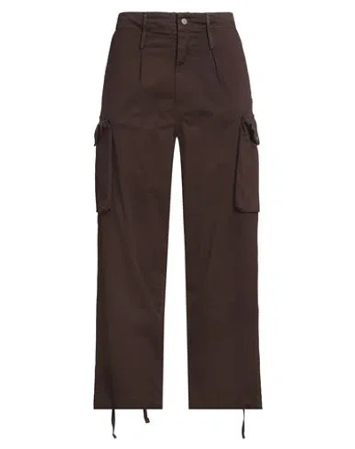 Merci Italia Woman Pants Brown Size M Cotton, Elastane