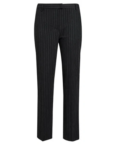 Merci Italia Woman Pants Charcoal Size 6 Viscose, Polyester, Wool, Elastane In Grey