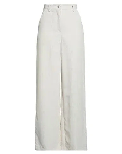 Merci Italia Woman Pants Cream Size 6 Polyester, Elastane In White