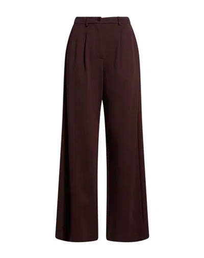 Merci Italia Woman Pants Dark Brown Size 6 Viscose, Nylon, Elastane