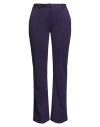 Merci Italia Woman Pants Dark Purple Size 8 Viscose, Nylon, Elastane In Purple