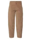 Merci Italia Woman Pants Khaki Size 2 Cotton, Elastane In Beige