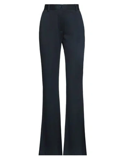 Merci Italia Woman Pants Midnight Blue Size 4 Viscose, Nylon, Elastane