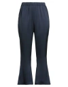 Merci Italia Woman Pants Midnight Blue Size M Polyester