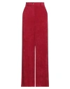 Merci Italia Woman Pants Red Size 4 Polyester, Elastane
