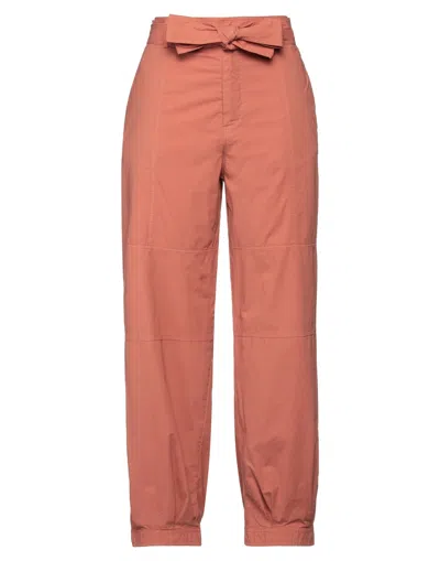Merci Italia Woman Pants Tan Size 4 Cotton, Elastane In Brown