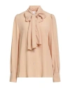 Merci Italia Woman Shirt Sand Size L Acetate, Silk
