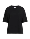 Merci Italia Woman T-shirt Black Size S Cotton In Black