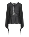 Merci Italia Woman Top Black Size S Polyester