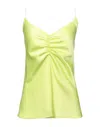 Merci Italia Woman Top Lime Green Size S Polyester