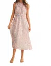Merci Laila Midi Dress In Multi In Neutral