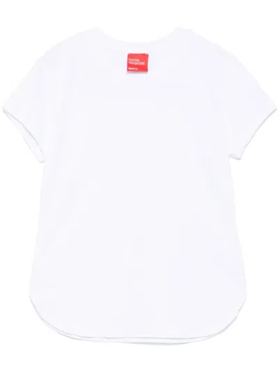 Merci T-shirt Aus Leichtem Jersey In Weiss