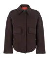 Merci Long Sleeve Jacket In Brown
