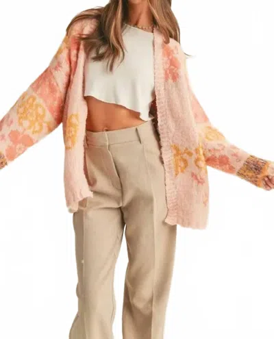 Merci Louise Cardigan In Floral In Multi