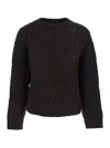 Merci Maglia Textured Knit Knitwear In Brown