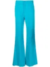 Merci Mid-rise Flared Trousers In Blau