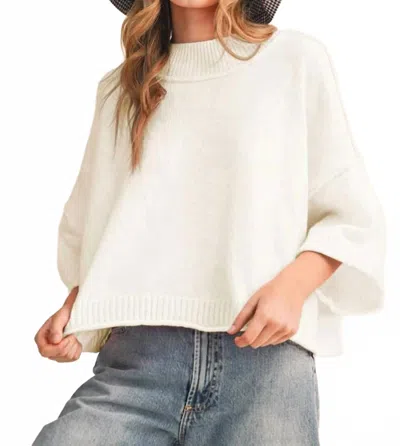 Merci Natalie Sweater In Off White In Animal Print