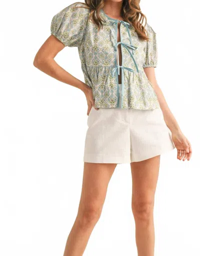 Merci On The Rise Top In Blue