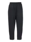 Merci Blakc Pants With Elastic Waist In Fabric Woman In Black