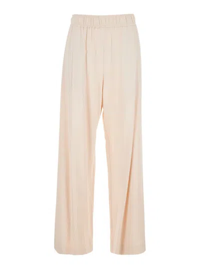 MERCI PINK PANTS WITH ELASTIC WAIST AND PENCES