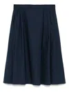 Merci Pleat-detail Midi Skirt