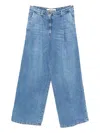 Merci Pleated Jeans In Blue