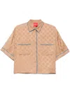 Merci Polka-dot Shirt In Brown