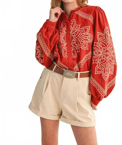 Merci Reba Top In Red