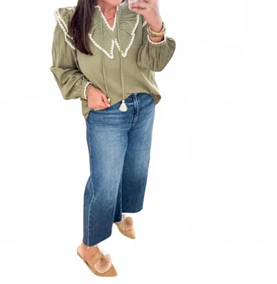 Merci Sage Top In Green