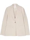 Merci Single-breasted Blazer In Neutrals