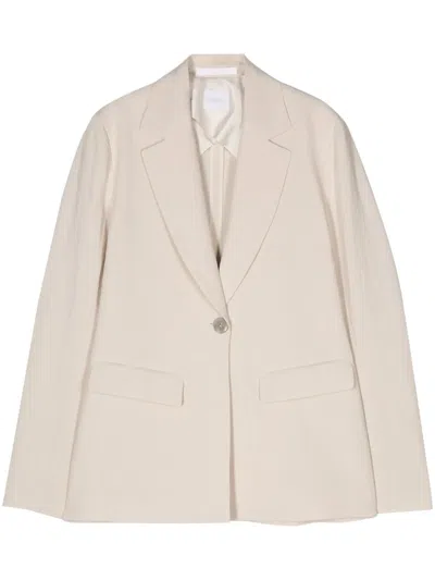 Merci Single-breasted Blazer In Neutrals