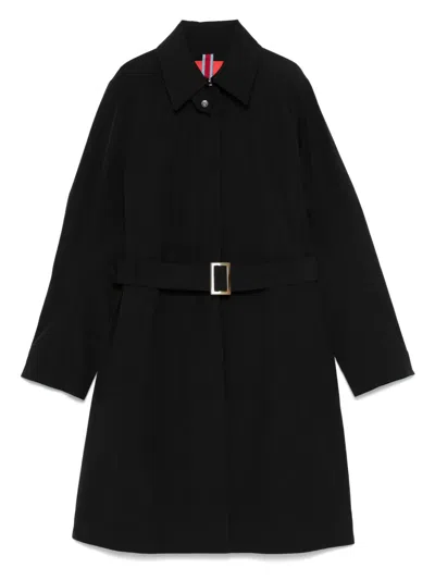 Merci Single-breasted Coat In Black